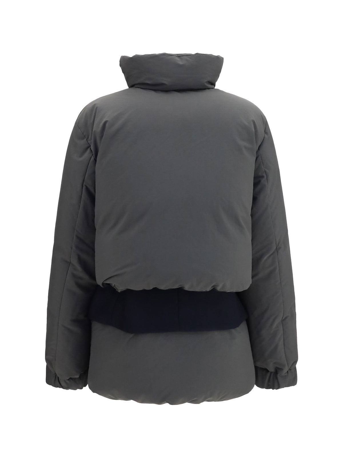 Sacai Double padded Jacket with zip closure - Khaki×Navy