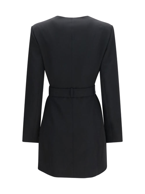 Balmain Grain de poudre Blazer with belt - Noir