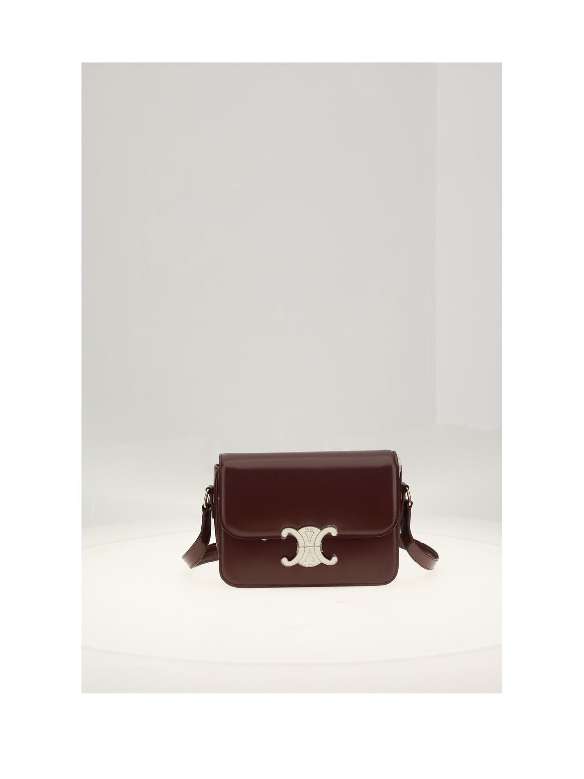 Celine TEEN TRIOMPHE - Syrah / White Cotton
