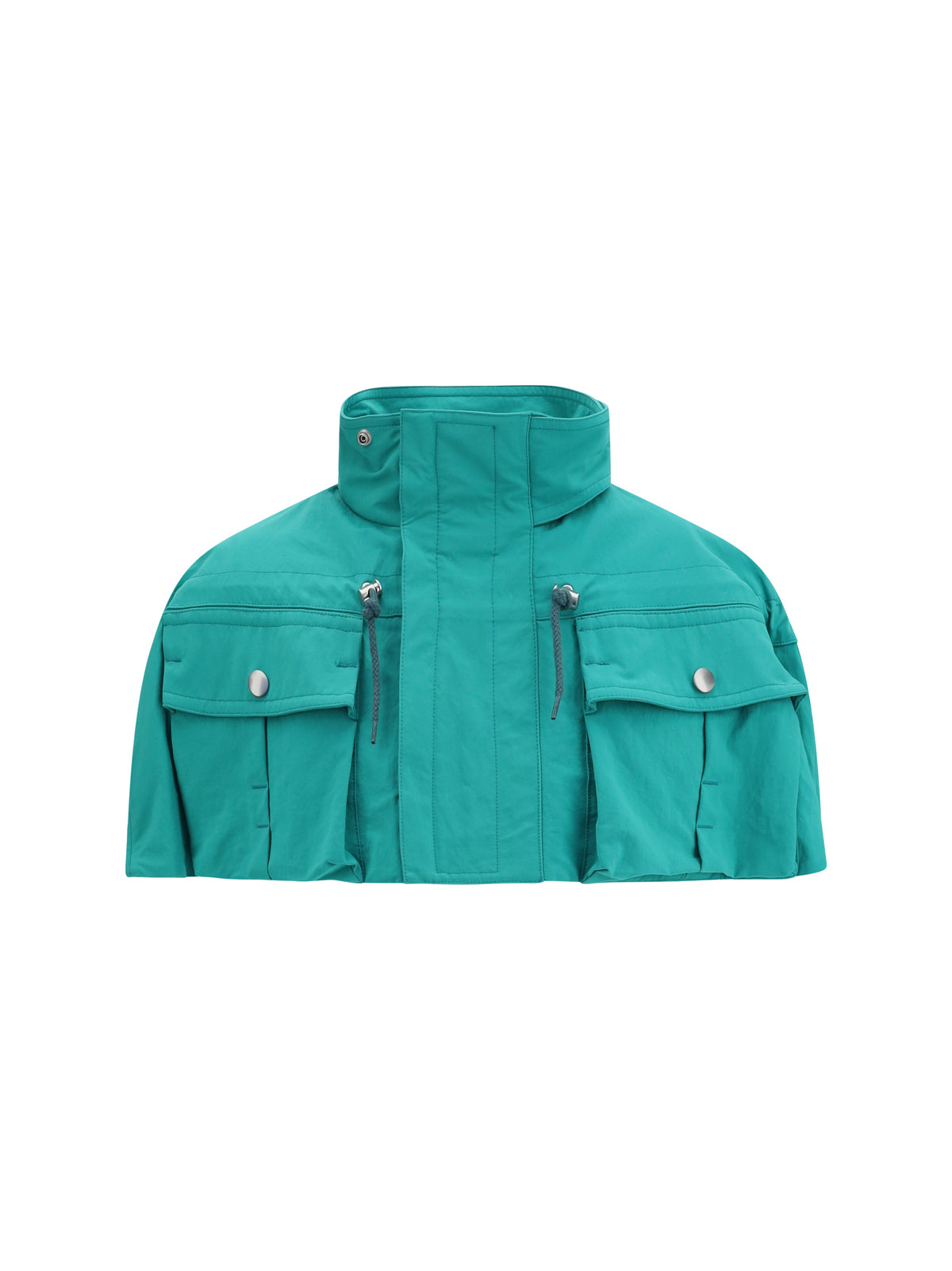 Prada Nylon Cape - Turchese