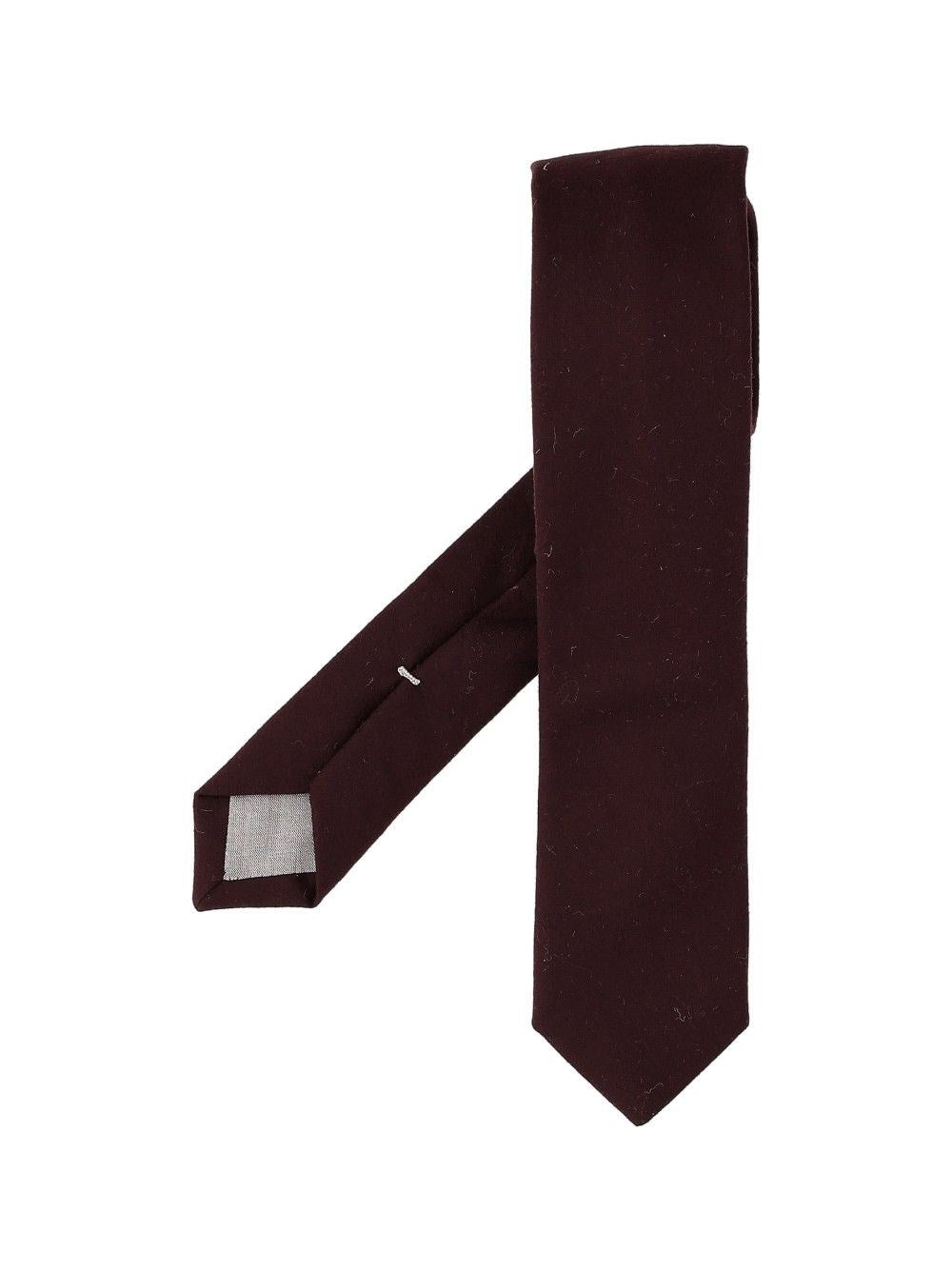 Eleventy Cashmere Blend Tie - Bordeaux