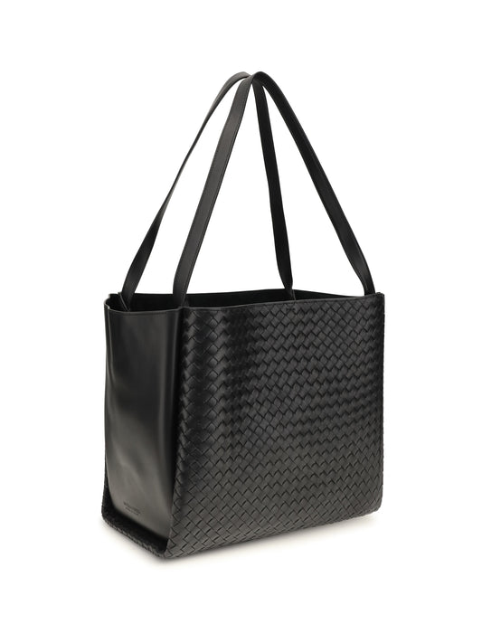 Bottega Veneta Corso large Tote Bag - Black-Brass Vibrato