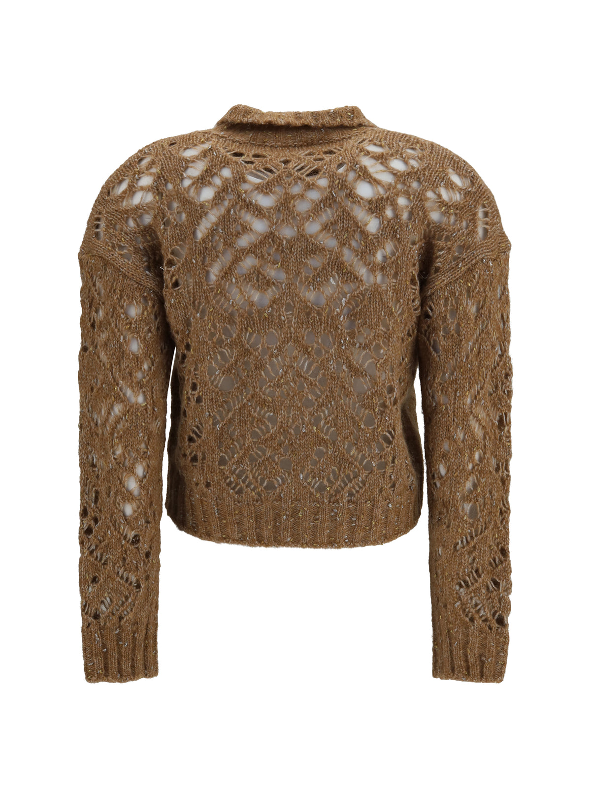 Max Mara Studio Quarto openwork Cardigan - Grey
