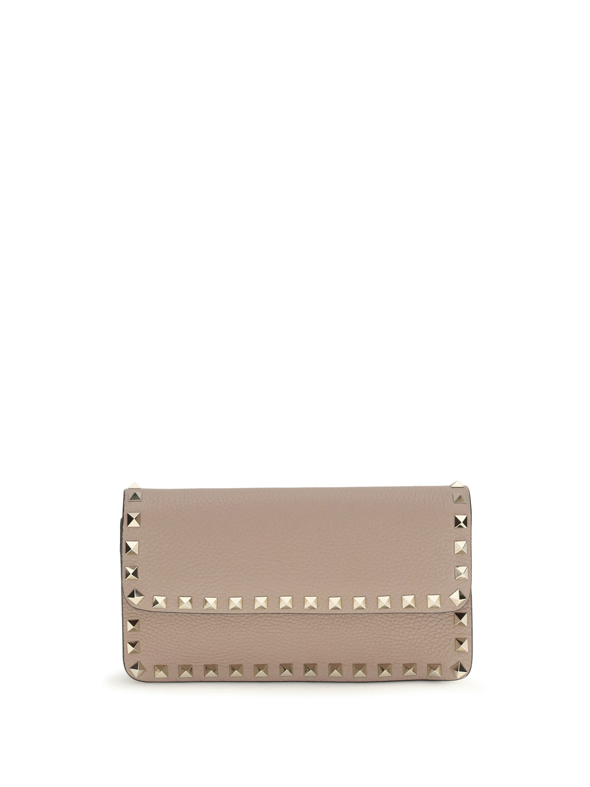 Valentino Garavani Rockstud Chain Wallet - Poudre