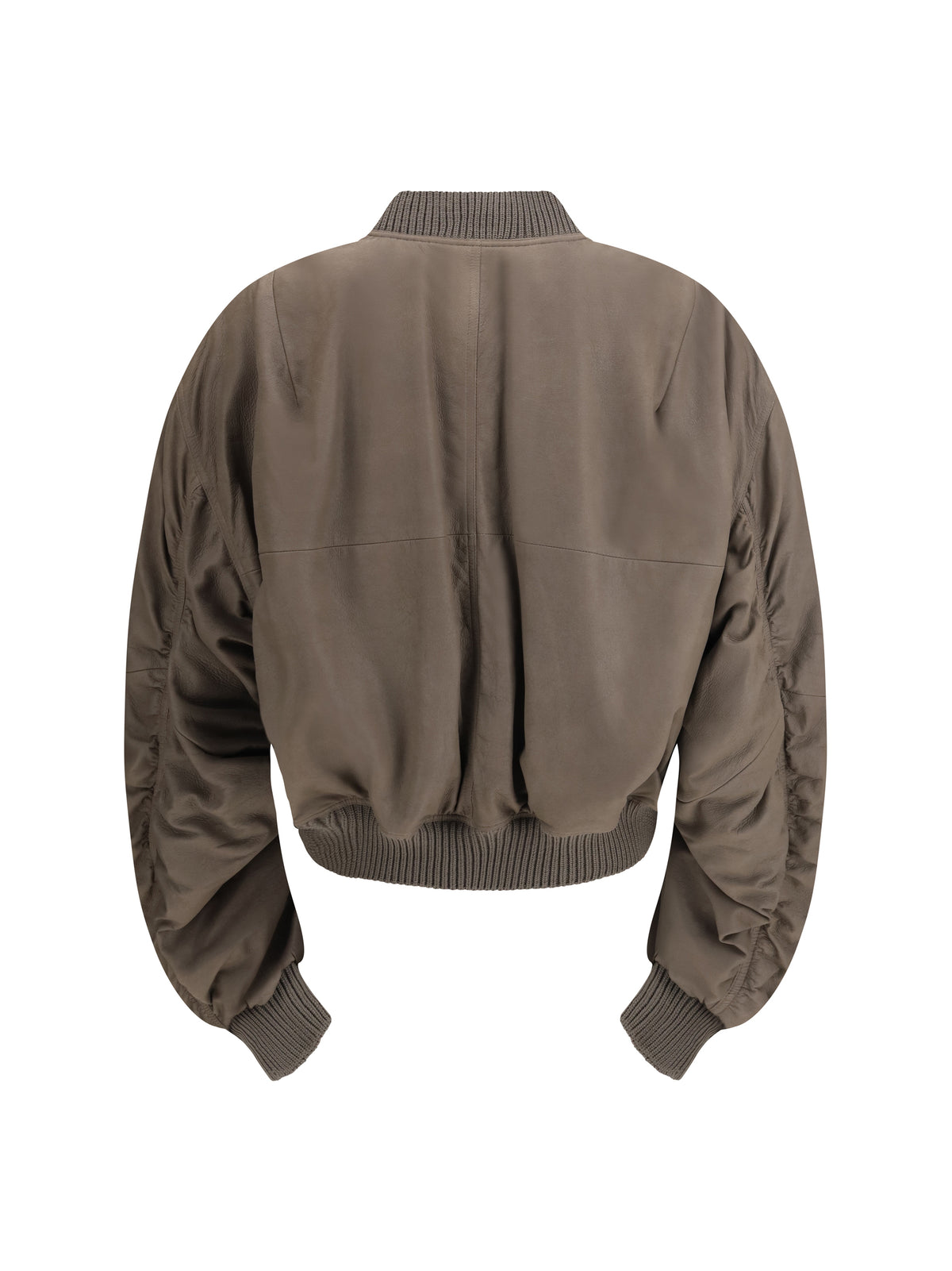 Rick Owens Secchia Flight Bomber in lambskin leather with padding - Dust