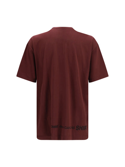 COMME DES GARÇONS SHIRT Short-sleeved cotton crewneck T-shirt