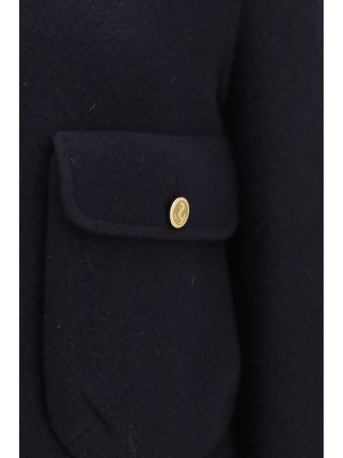 Thom Browne Cropped virgin wool Jacket - Navy
