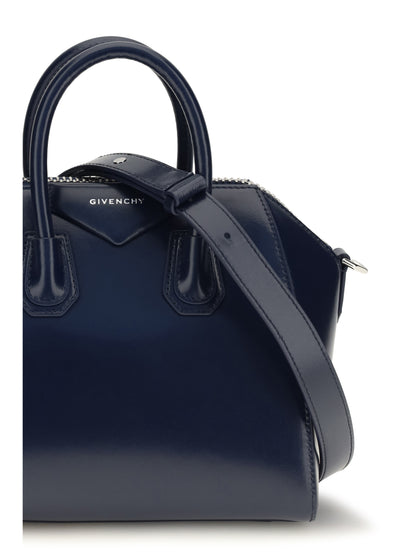 Givenchy Antigona mini leather Handbag - Saphir Blue