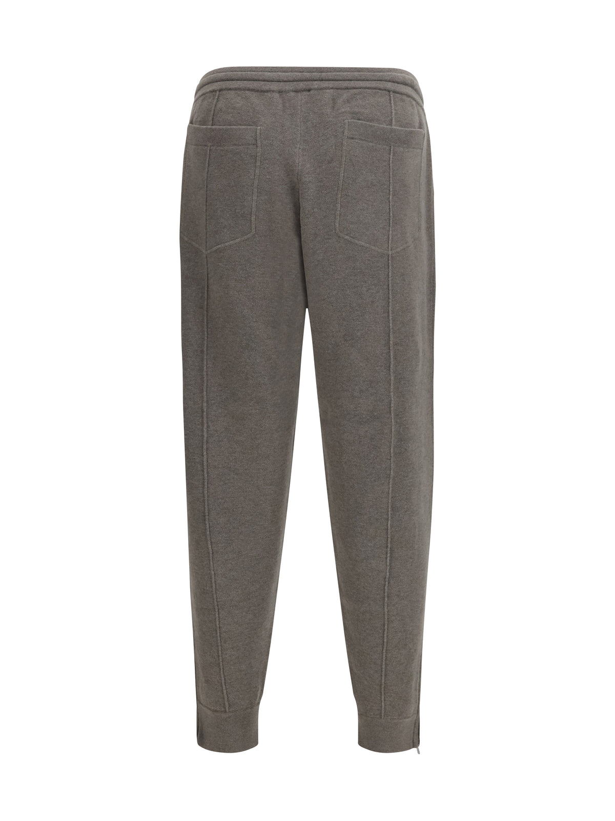 Brunello Cucinelli Double-knit cashmere Pants with Crête and zips at the hem - 9758+072
