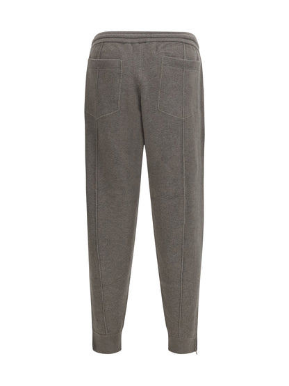 Brunello Cucinelli Double-knit cashmere Pants with Crête and zips at the hem - 9758+072