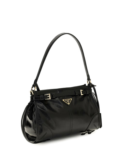 Prada Small Bonnie Handbag in leather - Black