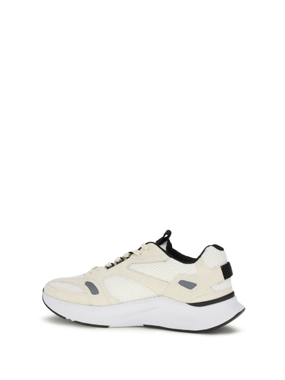 Valentino Garavani Demivee mesh and suede Sneakers - Bia/Bia/Grey C/Black/White-Ne-Ne