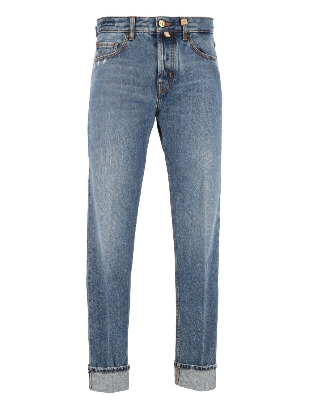 Jacob Cohen "Jude" Cotton Jeans - Sky Blue