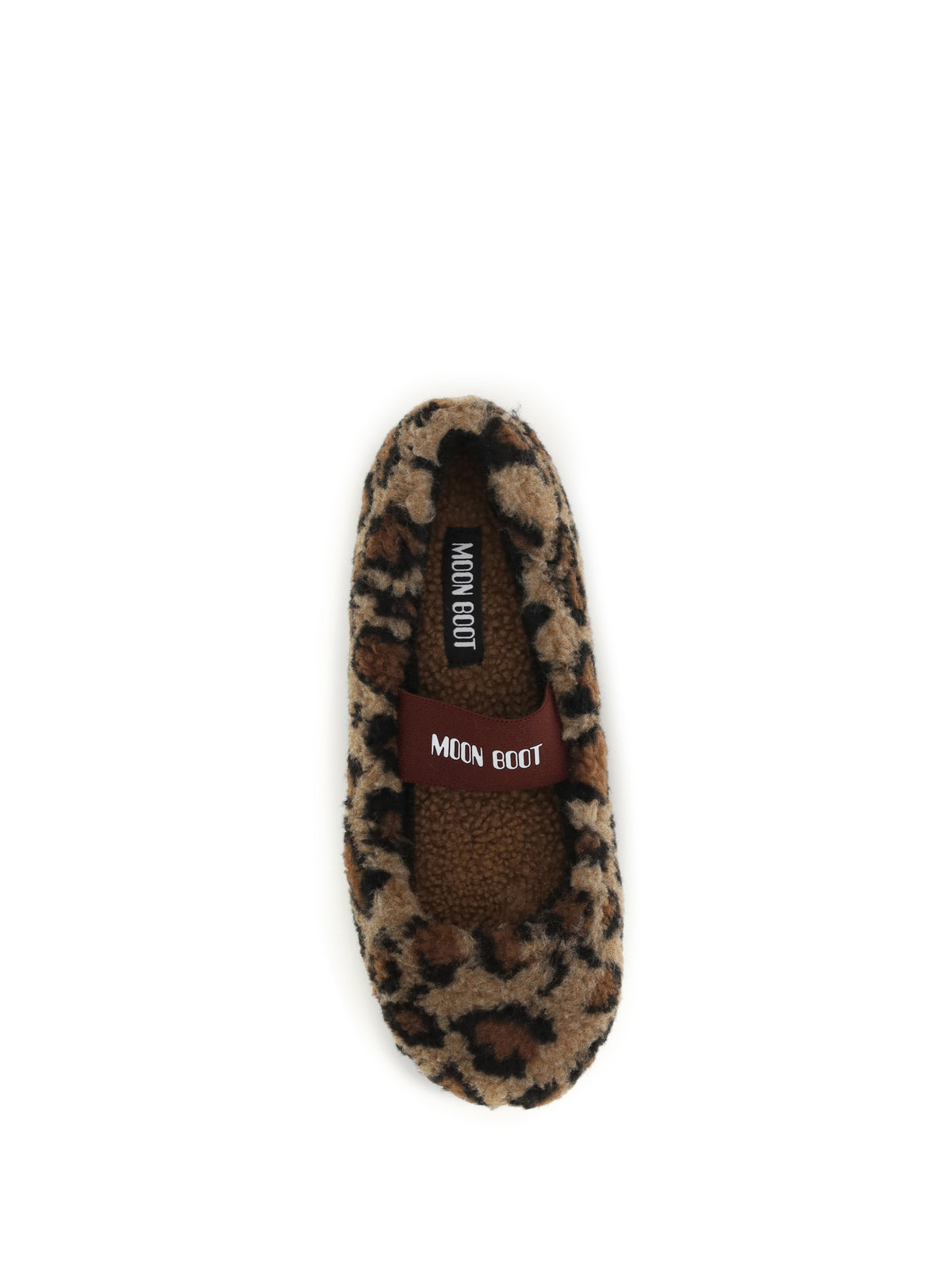 Moon Boot Leopard teddy Ballerinas - Cognac/Cocoa