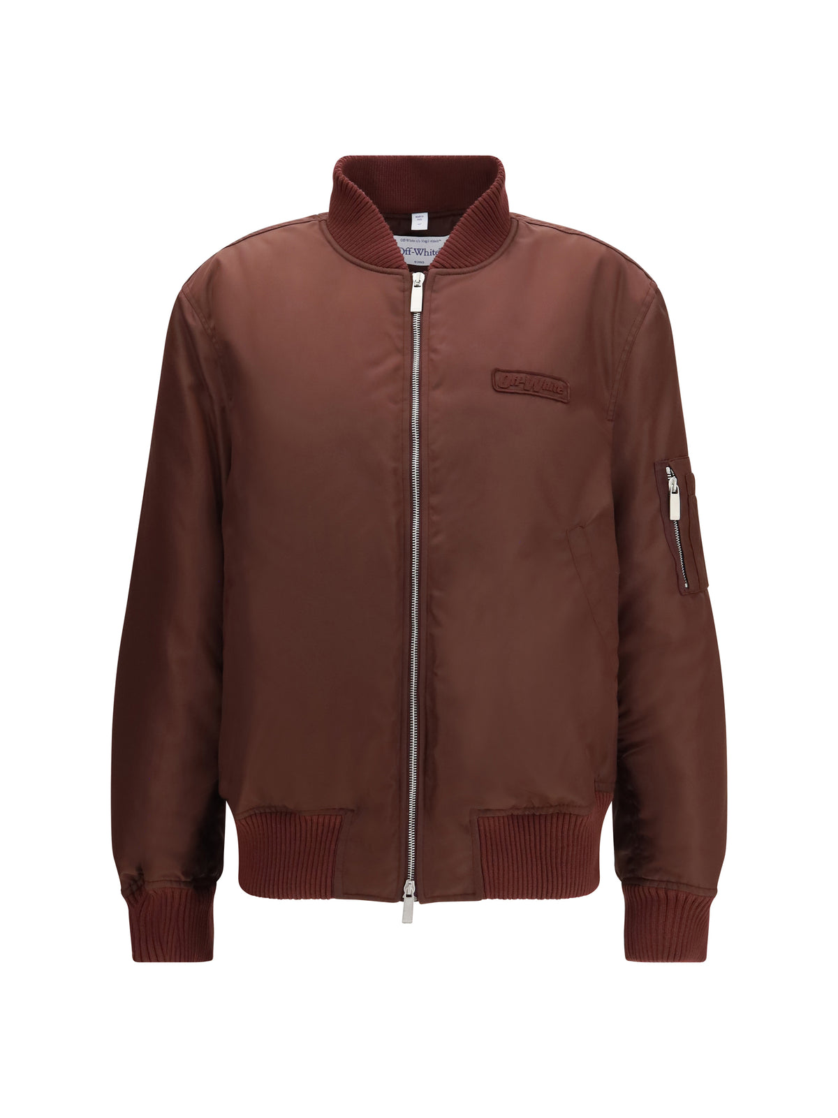 Off-White Embroidered logo nylon Bomber Jacket - Port Royal Port Royal