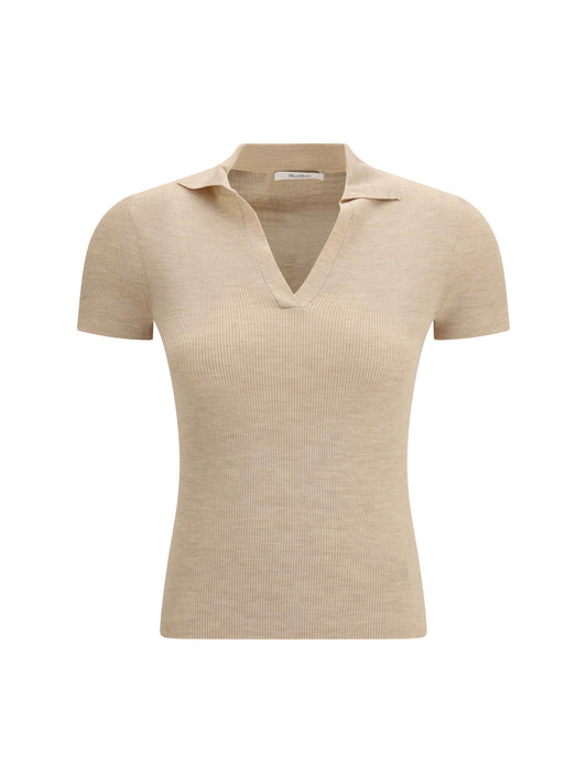 MAX MARA Albero Wool Polo Shirt