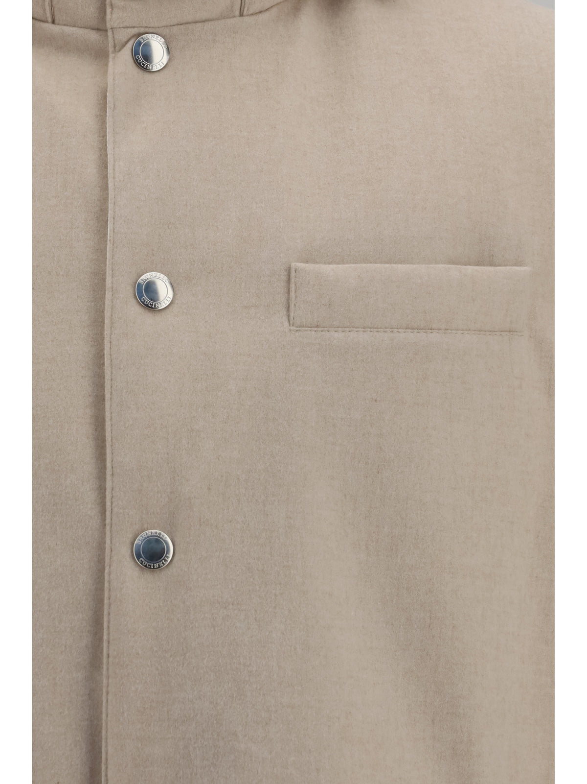 Brunello Cucinelli Wool Down Vest - Sabbia+Panama