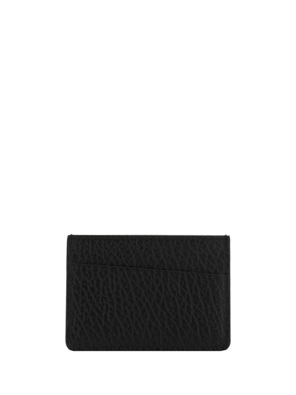 Maison Margiela Card Holder with stitching - Black