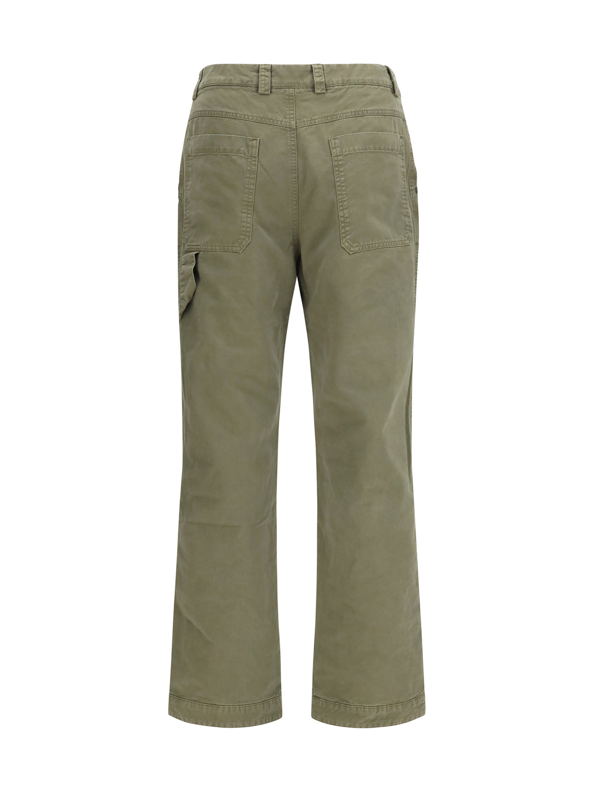 Off-White Racing Staff cotton gabardine Pants - Dusty Olive