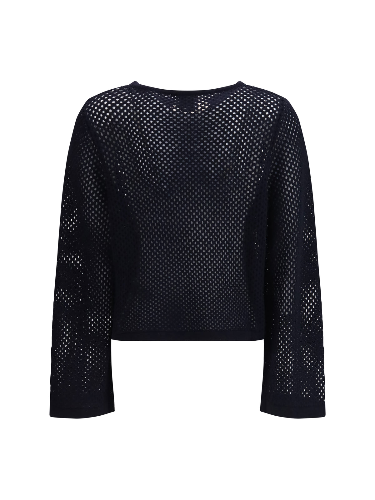 Allude perforated boatneck Jumper - 14