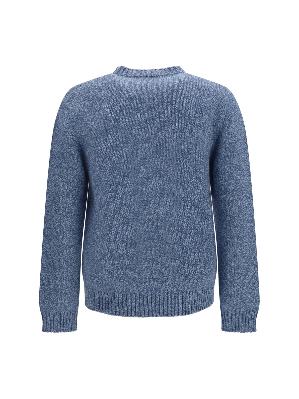 Valentino Wool Sweater with Butterfly embroidery - Blue Mouline'