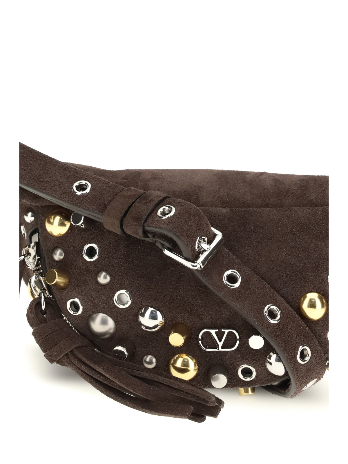 Valentino Garavani Nellcôte suede Fanny Pack - Testa Di Moro