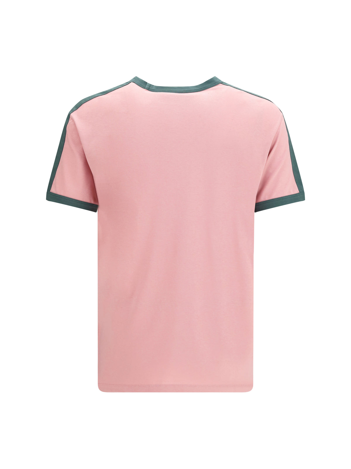 Valentino Embroidered logo cotton-jersey T-shirt - Pink/English Green