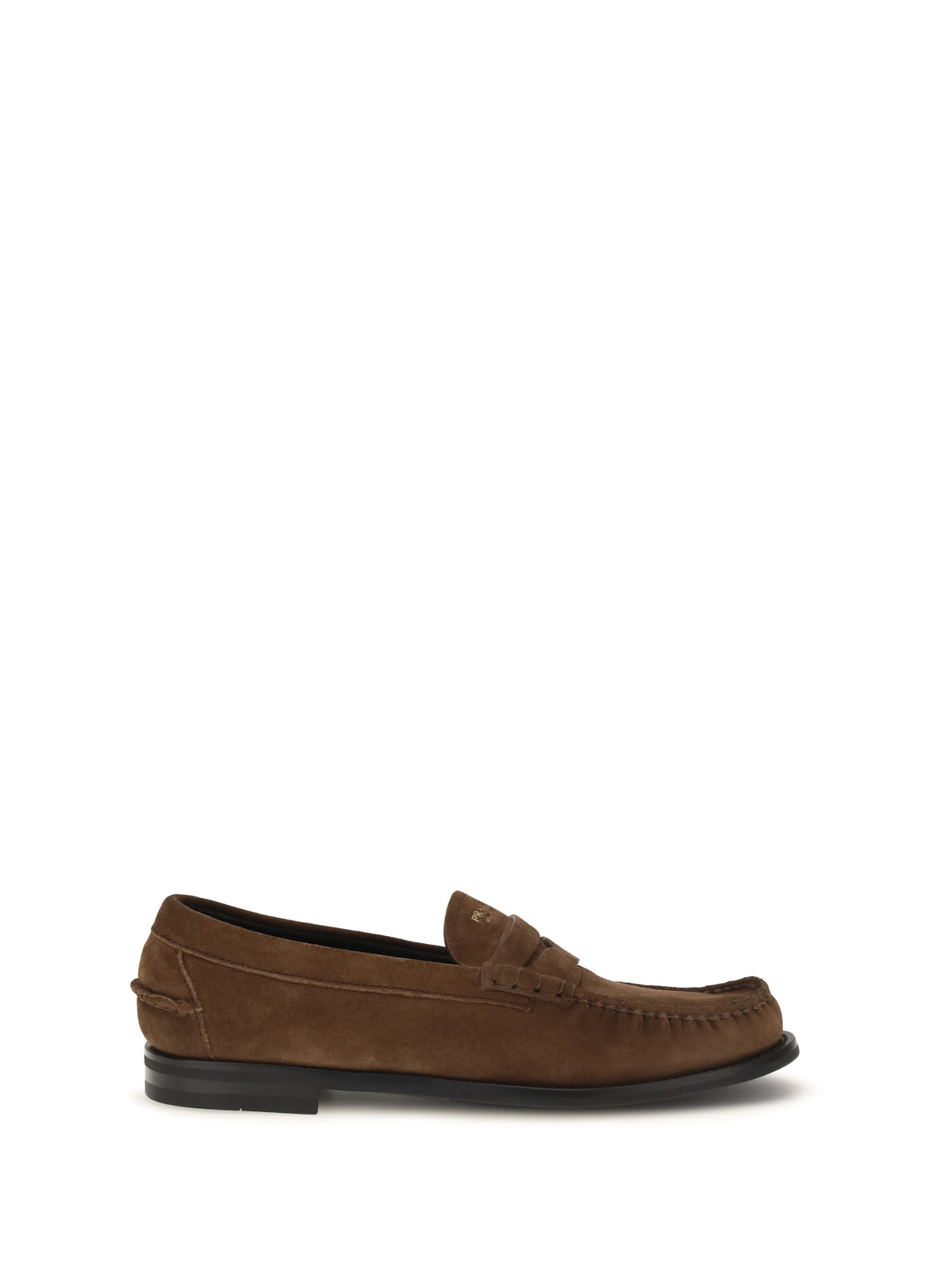 Prada Suede Loafers - Cacao