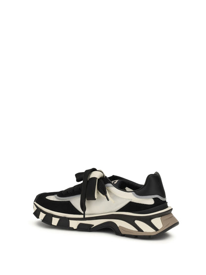 DOLCE & GABBANA Leather and mesh Sneakers