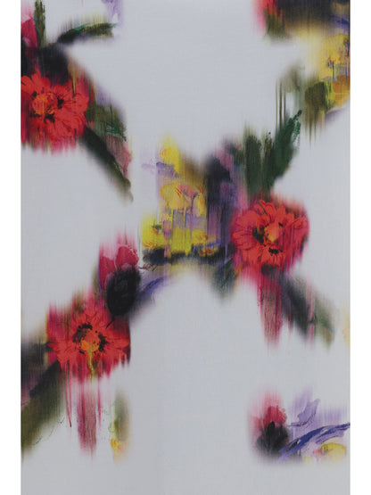 Off-White Arrow Flower T-shirt - White Hawthorn Rose