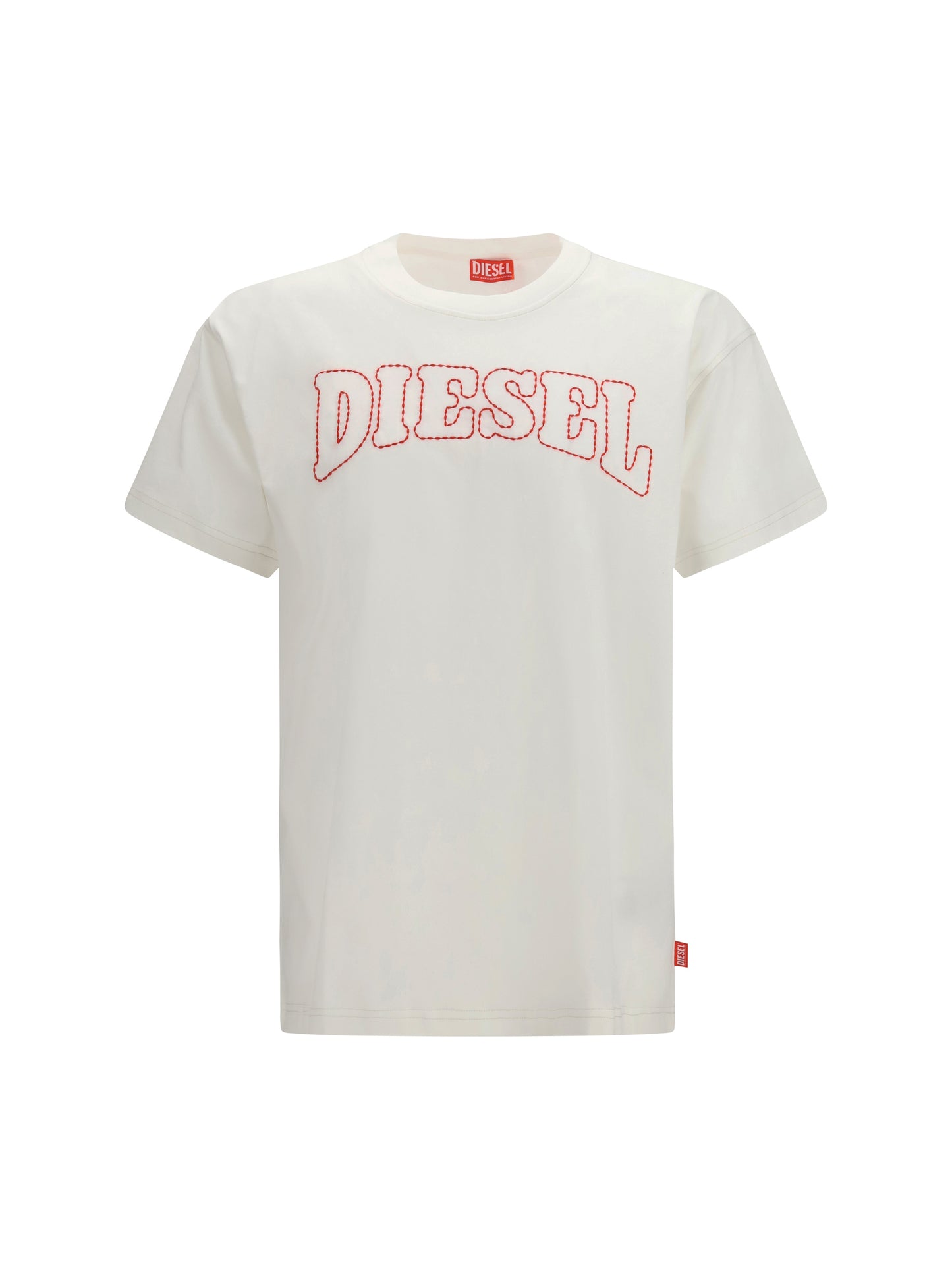 DIESEL T-Norm-V10 Logo Stitching T-Shirt