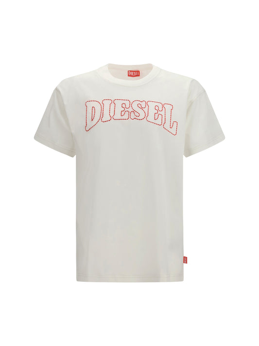 DIESEL T-Norm-V10 Logo Stitching T-Shirt