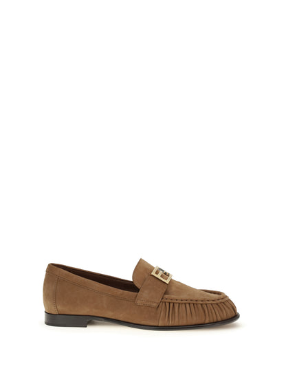 FENDI Suede Loafers