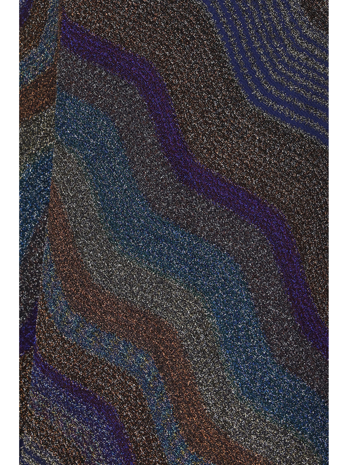 Missoni Sequined chevron lamé viscose long Skirt - Multiblu/Violet/Orange