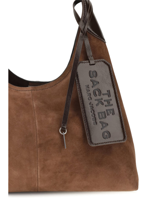 Marc Jacobs Sack Suede Shoulder Bag - Dark Brown