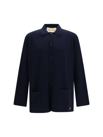 VALENTINO Wool Cardigan with VLogo