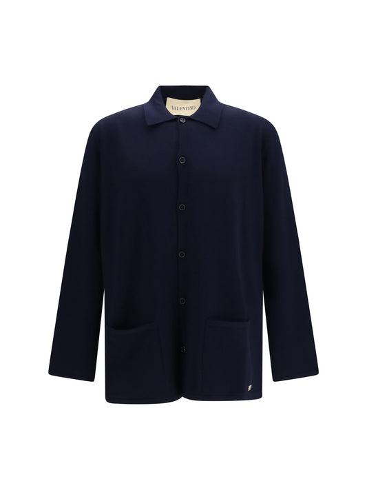 VALENTINO Wool Cardigan with VLogo