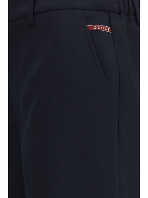 Gucci Wool Shorts - Blue/Red
