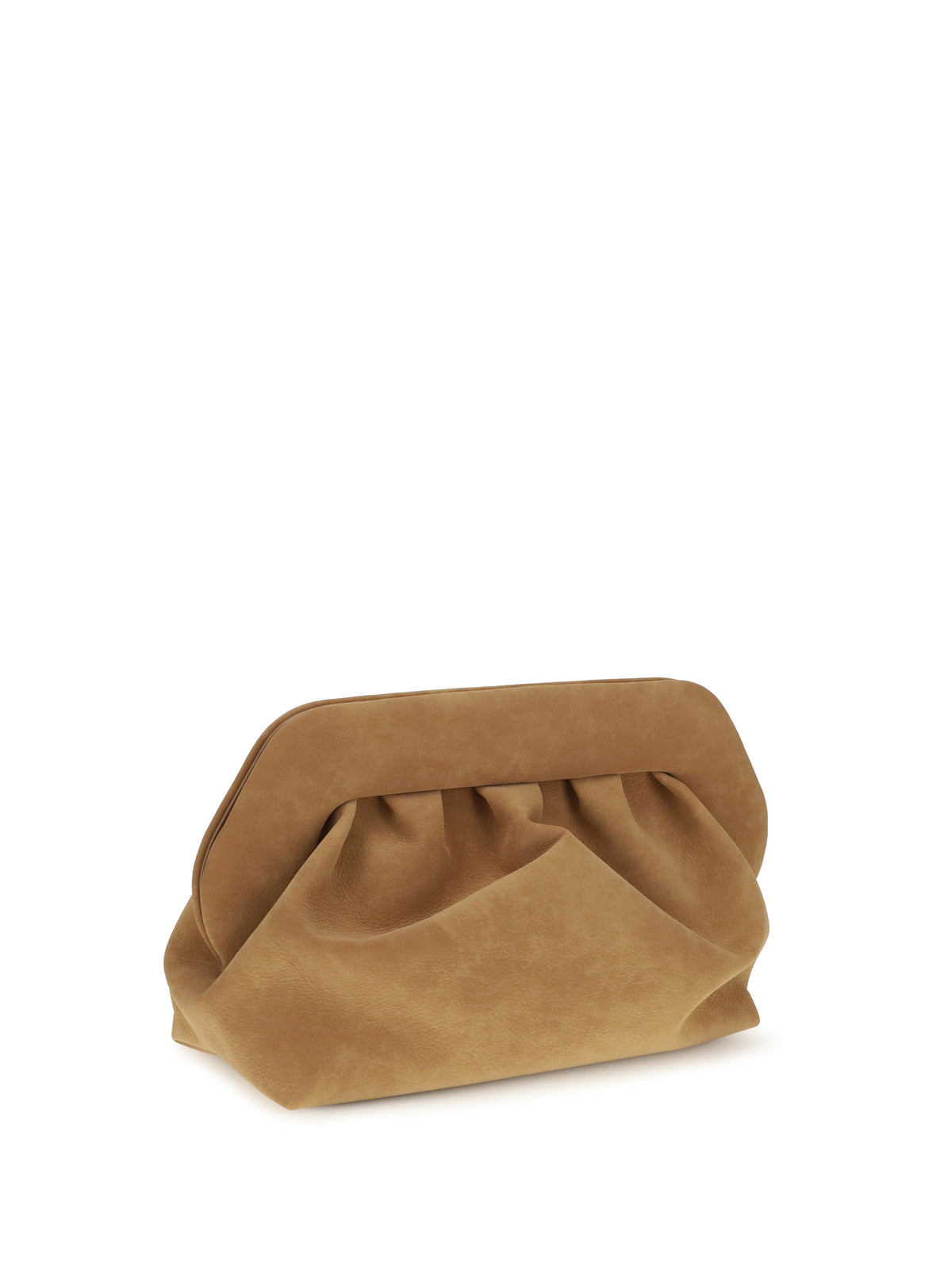 Themoirè Bios suede Handbag - Toast + Rocky Road