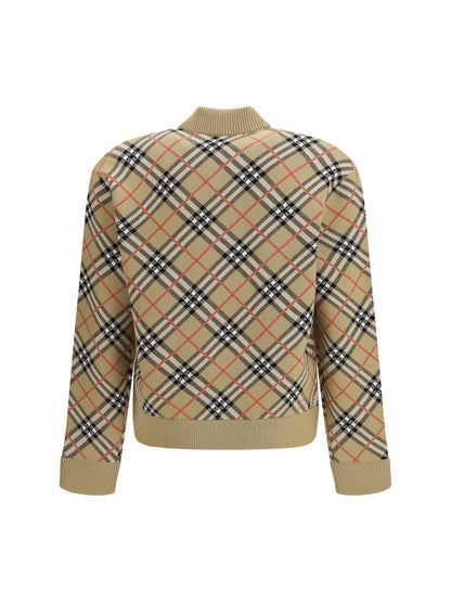 BURBERRY Vintage Check zip Cardigan
