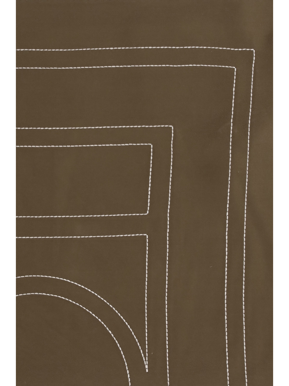 Toteme Silk Scarf with embroidery - Mocha
