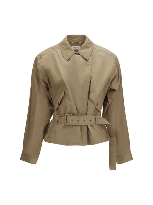 SAINT LAURENT Short belted Jacket