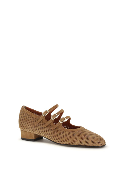 Carel Paris Ariana suede Ballerinas - Tan