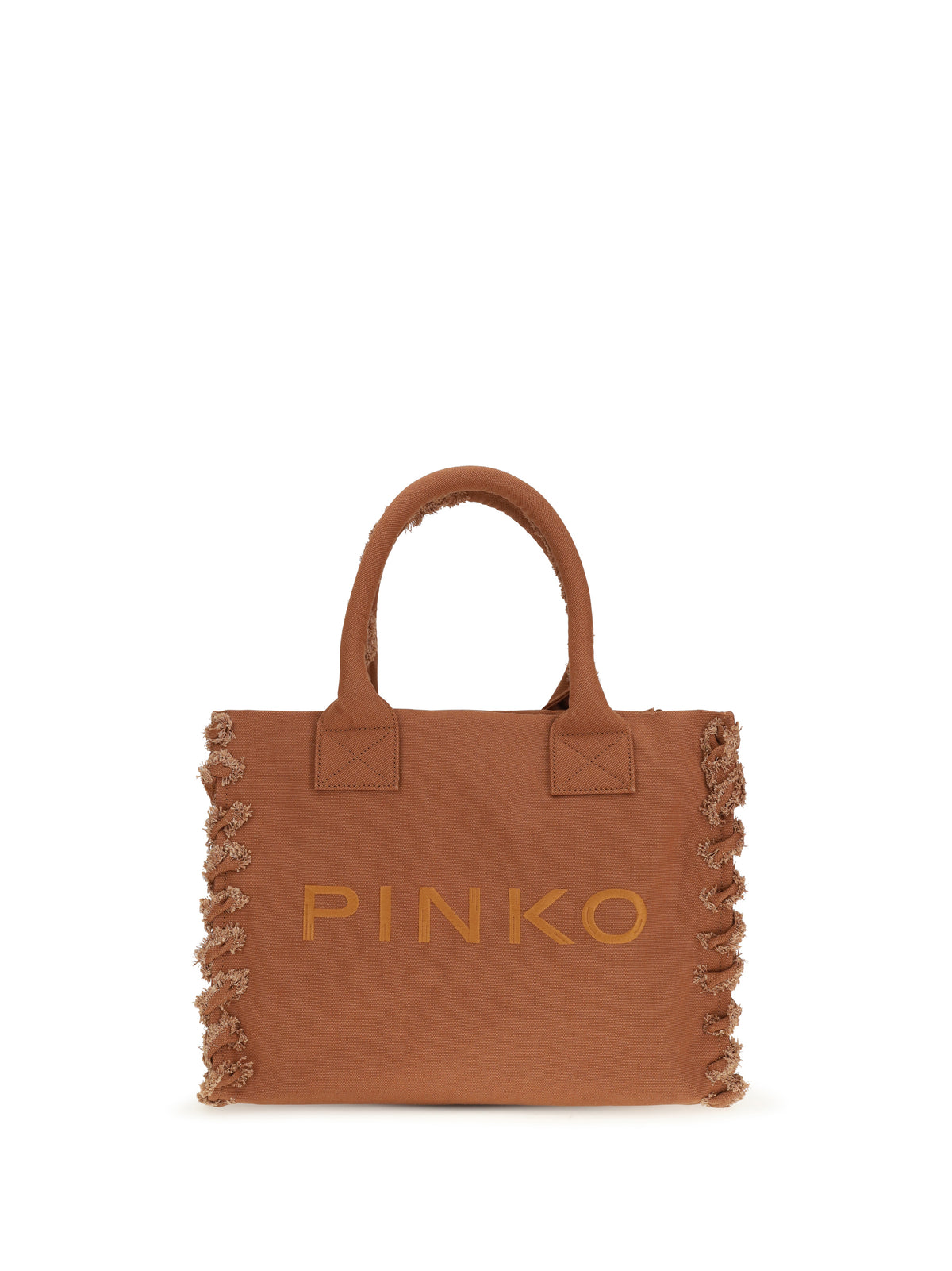 Pinko Canvas Tote Bag - Beige-Scoiattolo
