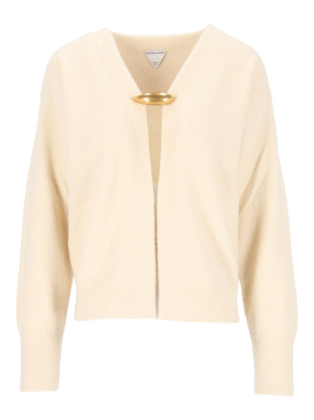 Bottega Veneta Cashmere, Wool, And Silk Cardigan - White