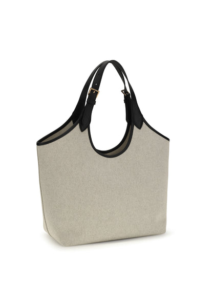 Versace Tote Fabric Calf Leather - Rope Black Versace Gold