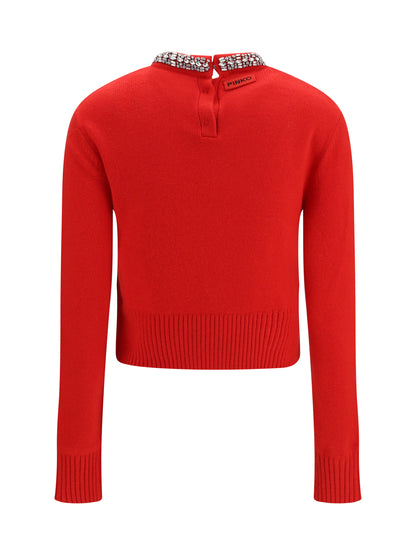 Pinko Berlino wool Sweater - Red Ibisco