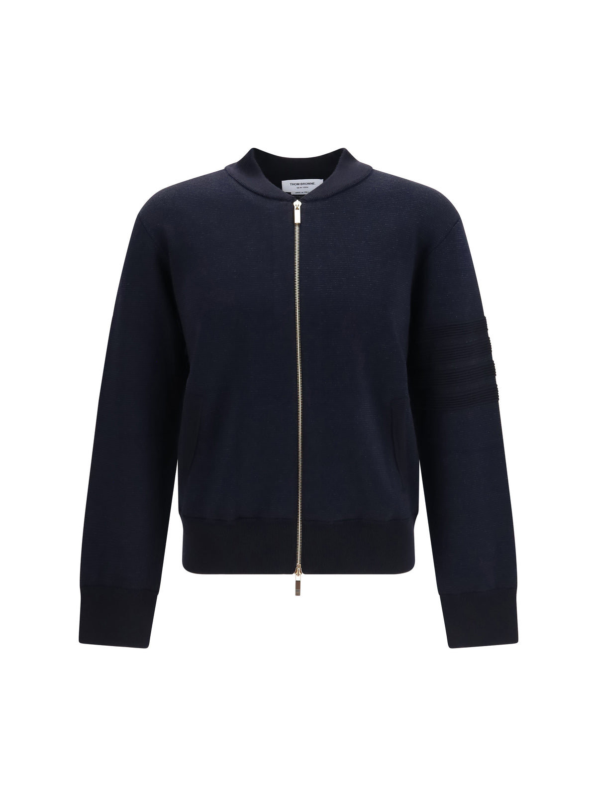 Thom Browne Ottoman Milano Stitch 4-Bar Jacket - Navy