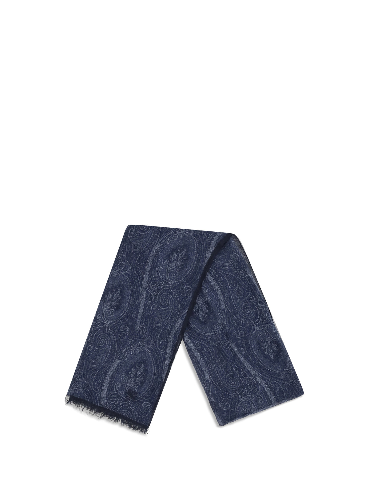 Etro Paisley Scarf - Printed F.Do Blue