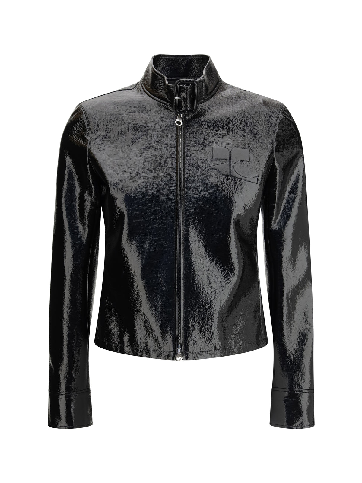 Courrèges City vinyl Jacket - Black